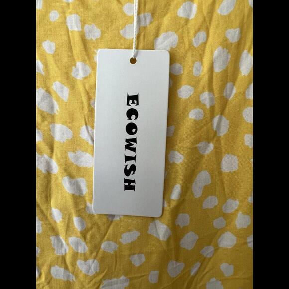 Ecowish Dress in Beautiful Yellow Hues Sz L‎ - Picture 5 of 9